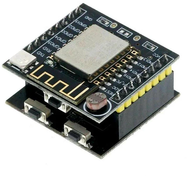 Main image of AJMRTC Witty Cloud ESP8266 Development Board, ESP-12F Module MINI NodeMCU, Serial WiFi Wireless Module, Onboard RGB LED, for IoT Smart Home Electronic DIY and Embedded Programming Projects