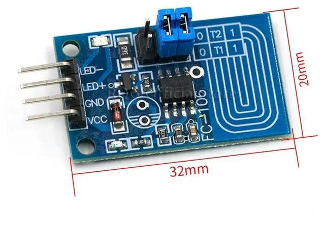 Main image of AJMRTC Capacitive Touch LED Dimmer Module, Constant Voltage Stepless Dimming PWM Control Panel Type LED Dimmer Switch, Touch Control Dimming Board for DC LED Light Strip and Low Voltage LED Lighting