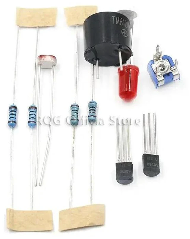 Alt view image 3 of 3 - AJMRTC Photosensitive Light-Controlled Sound & Light Alarm DIY Electronic Kit, Light Sensing Trigger Alarm Module Parts Set, Soldering Practice Suite for Electrician Training, Electronic DIY Productio