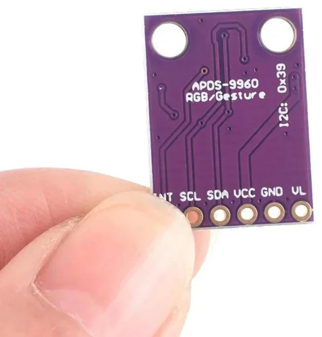 Alt view image 2 of 2 - AJMRTC GY-9960-3.3 APDS-9960 Gesture Sensor Module, Non-Contact Gesture Proximity RGB Ambient Light Detection Breakout Board for Arduino, Raspberry Pi DIY Electronic Projects