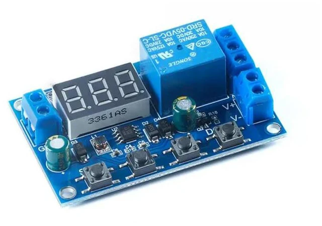 Alt view image 3 of 3 - AJMRTC DC 6-40V Charge Discharge Control Switch Module, Undervoltage Overvoltage Protection Board, Auto Cut Off Disconnect Controller for Battery Charging and Discharging Management