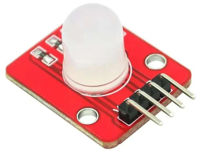 Alt view image 2 of 3 - AJMRTC 10mm Full Color RGB LED Module, 140C5 Electronic Building Blocks, Multicolor RGB Light Emitting Diode Module for Arduino DIY Electronic Starter Kit Experiment Projects