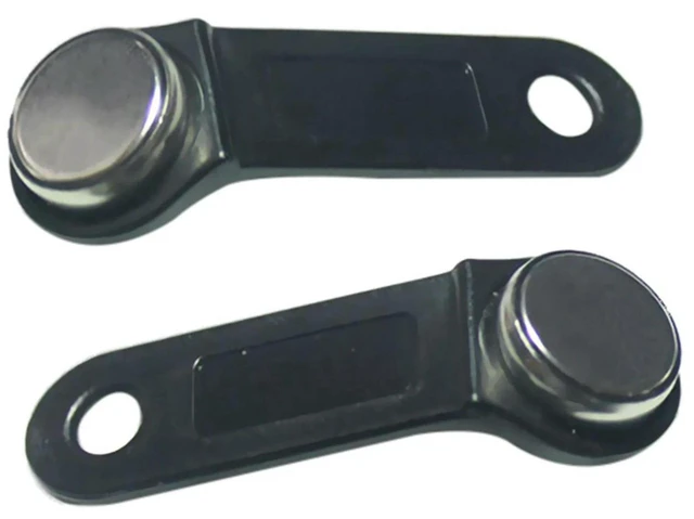 Alt view image 3 of 3 - AJMRTC 40Pcs DS1990A-F5 TM Card Ibutton Tag with Wall-Mounted Black Holder, 1-Wire RFID Touch Memory Key, Read Only IButton Token for Access Control, Door Entry & Identity Recognition System
