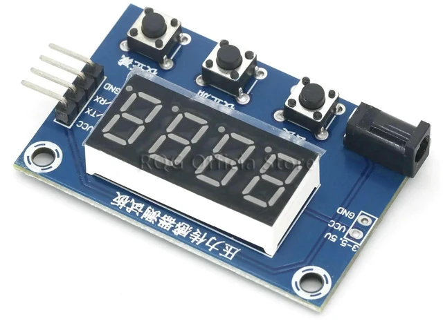 Alt view image 3 of 3 - AJMRTC HX711 Load Cell AD Weight Pressure Sensor Module with Digital Display, 24-Bit Precision ADC Weighing Instrument Electronic Scale Module for Arduino Raspberry Pi DIY Weight Force Measurement