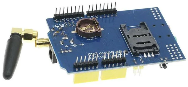 Alt view image 3 of 3 - AJMRTC SIM900 GPRS GSM Shield Development Board, Quad-Band Wireless Module, SMS Data Transmission Expansion Board Compatible with Arduino, for IoT Remote Communication DIY Electronic Project