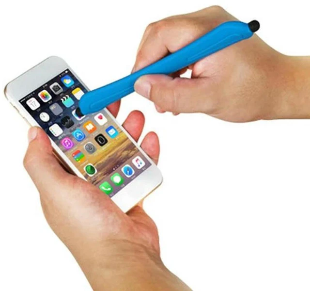 Alt view image 2 of 3 - AJMRTC Silicone Capacitive Stylus Touch Pen for Kids, Universal Touchscreen Pencil for Learning Tablet, Laptop, Smartphone, Soft Tip Capacitive Stylus, Smooth Writing Drawing Kids Educational Accessor