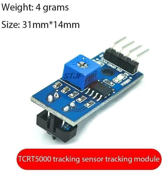 Alt view image 3 of 3 - AJMRTC 5pcs TCRT5000 Infrared Reflectance Sensor Module, IR Photoelectric Switch, Line Tracing Obstacle Avoidance Tracking Sensor Compatible with Arduino, ESP32, ESP8266, STM32, Raspberry Pi for Smart