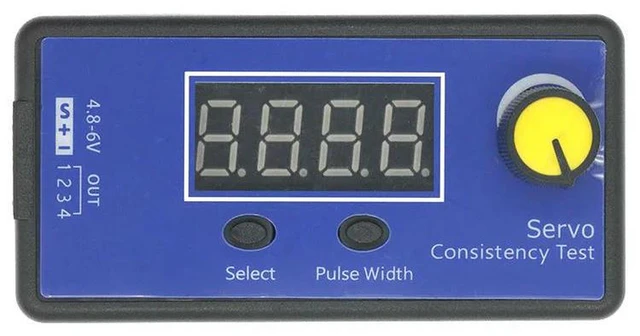 Alt view image 3 of 3 - AJMRTC RC Servo Tester, Multi-Function 4 Channels ESC Consistency Controller, 2us Pulse Adjustment Digital Steering Gear Tester for RC Helicopter, Airplane, Car, Boat, Test & Calibrate RC Servos