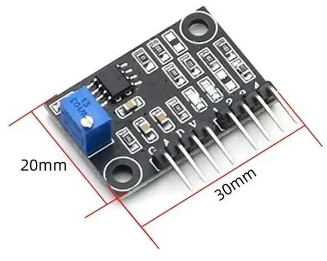 Alt view image 2 of 3 - AJMRTC Water Level Sensor Module, Liquid Level Detection Monitoring Detector, Non-contact Liquid Sensing Module for Container Liquid Level Detecting, Water Level Alarm & Liquid Height Monitoring Elect
