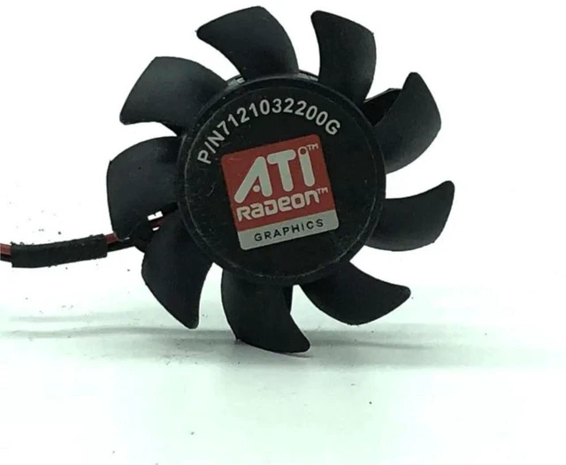 Alt view image 3 of 3 - AJMRTC PLA04710S12H 12V Silent Cooling Fan, 3.6cm Diameter, 2.6cm Bore Spacing, 50×12mm Mute Fan for Graphics Card, PC Case, Small Enclosure Heat Dissipation Replacement