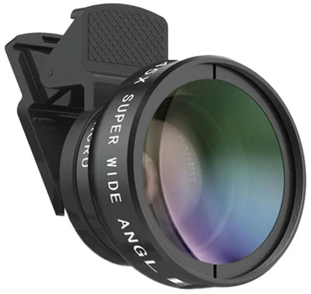 Alt view image 2 of 3 - AJMRTC 0.45X Ultra Wide Angle & Macro 2 in 1 Phone Camera Lens, External Clip-on Smartphone Lens, Portable Mobile Phone Lens for Photography Video Recording for Most Smartphones
