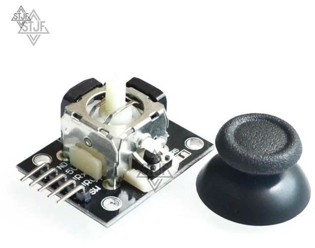 Alt view image 2 of 3 - AJMRTC KY-023 Dual-axis XY Joystick Module, PS2 Style Joystick Control Lever Sensor, Analog 2-Axis Joystick for Arduino Raspberry Pi STM32 DIY Game Controller Electronic Projects