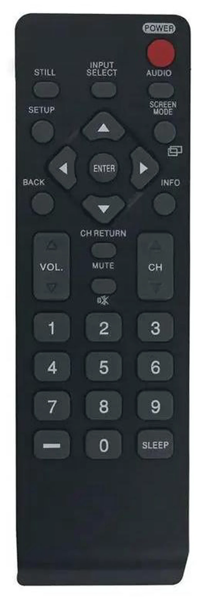 Alt view image 3 of 3 - AJMRTC Replacement Remote Control NH000UD NH001UD for Emerson Sylvania TV LC320EMFX LC195EMX LC320EMXF LC320EMXFB2 LC320EMX, IR TV Remote Controller, No Programming Needed
