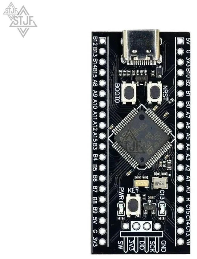 Alt view image 3 of 3 - AJMRTC STM32F401RCT6 STM32F401CCU6 Core System Board, MicroPython Supported STM32 Development Board, ARM Cortex-M4 Microcontroller Module for Embedded Programming DIY Electronic Maker Projects