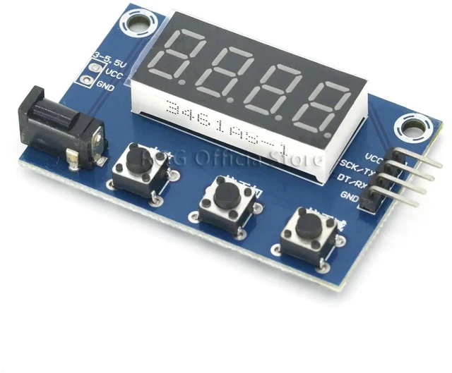 Alt view image 2 of 3 - AJMRTC HX711 Load Cell AD Weight Pressure Sensor Module with Digital Display, 24-bit High Precision Weighing Instrument Electronic Scale Module, DIY Electronic Weight Measuring Sensor for Arduino Proj