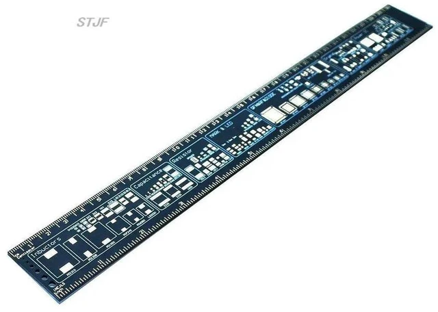 Main image of AJMRTC 30cm Multifunctional PCB Ruler, EDA Measuring Tool Chip IC Reference Ruler, PCB Protractor for Electronic Engineers, Geeks Makers, PCB Layout Prototyping & Electronic DIY Measurement