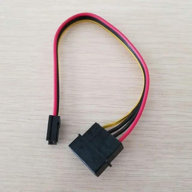 Alt view image 2 of 3 - AJMRTC 20cm FDD Floppy to Type D 4Pin IDE Molex Small Power Extension Cable, Internal PC Power Adapter Cord, Big 4P IDE to Small 4Pin Floppy Drive Power Cable for Retro PC, Floppy Disk Drives