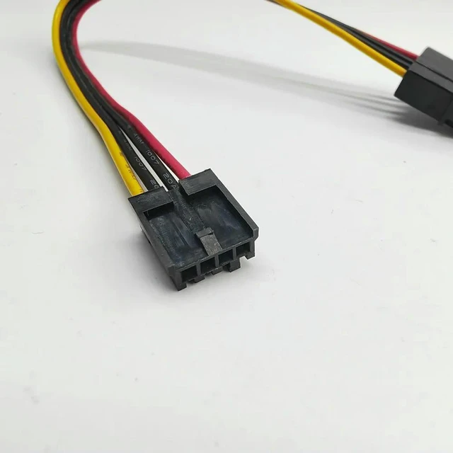 Alt view image 3 of 3 - AJMRTC 20cm FDD Floppy to Type D 4Pin IDE Molex Small Power Extension Cable, Internal PC Power Adapter Cord, Big 4P IDE to Small 4Pin Floppy Drive Power Cable for Retro PC, Floppy Disk Drives