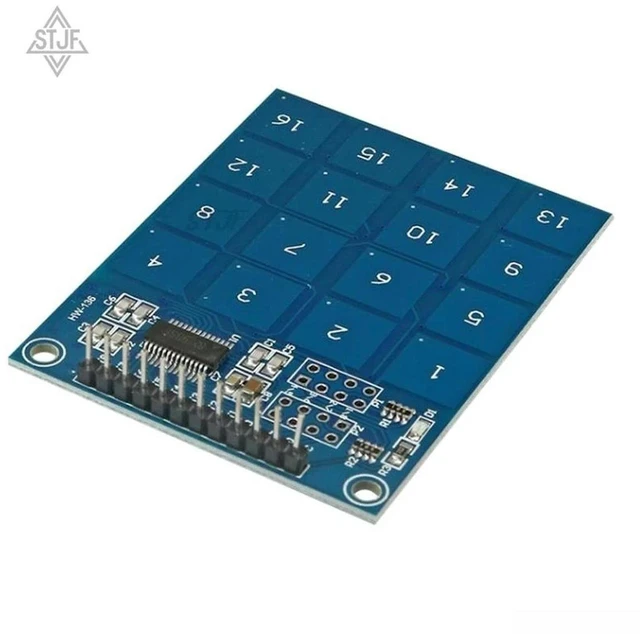 Alt view image 2 of 3 - AJMRTC TTP229 16 Channel Capacitive Touch Sensor Module, 16-Way Digital Touch Switch Board, Non-contact Touch Detector, I2C Interface for Arduino Raspberry Pi Smart Home DIY Electronic Projects
