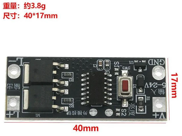 Alt view image 3 of 3 - AJMRTC LED Slow Start Dimming Controller Module, Fade On Fade Off Low Voltage LED Light Driver, Soft Gradient Light Effect Board for DC LED Lamp Decorative Lighting DIY Projects