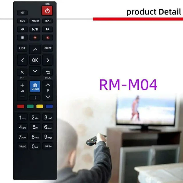Alt view image 3 of 3 - AJMRTC Replacement Remote Control RM-105U RM-M04 HDR1800T, IR Remote Controller for HUMAX Nano Eco TV Box Set-Top Box, Plug & Play No Programming Required, Direct Replace Broken Original Remote