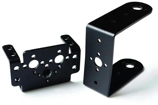 Alt view image 2 of 3 - AJMRTC MG995 MG996 Servo Gear Bracket Set, 2-DOF Two Degrees of Freedom Manipulator Robot Arm Accessories, Metal Servo Mount Bracket for DIY Robotic Arm, Robotics Mechanical Assembly Projects
