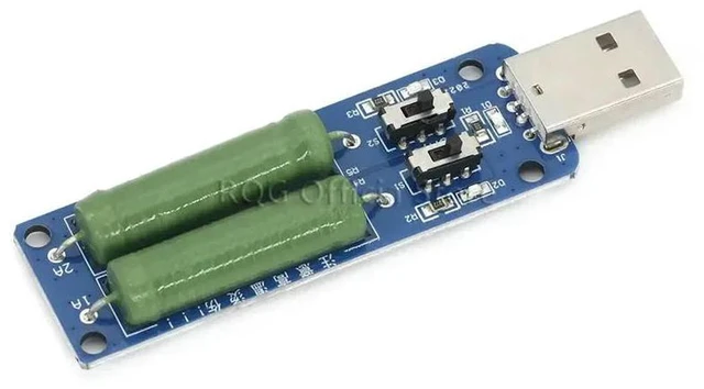 Alt view image 3 of 3 - AJMRTC USB Resistor Electronic Load with Switch, 3 Adjustable Current Modes 5V Dummy Load Resistance Tester, USB Discharge Load Resistor for Testing Power Bank, USB Charger, Charging Cable Capacity