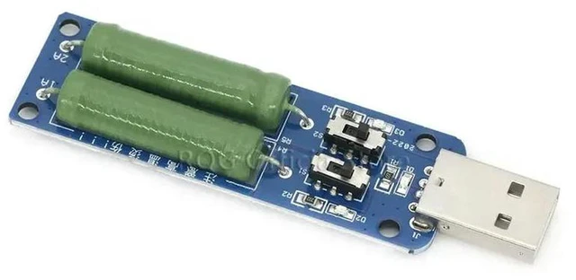 Alt view image 2 of 3 - AJMRTC USB Resistor Electronic Load with Switch, 3 Adjustable Current Modes 5V Dummy Load Resistance Tester, USB Discharge Load Resistor for Testing Power Bank, USB Charger, Charging Cable Capacity