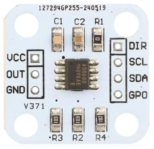 Alt view image 2 of 3 - AJMRTC AS5600 Magnetic Encoder Module, 12-Bit High Precision Magnetic Induction Angle Measurement Sensor, Non-Contact Rotation Position Detector, I2C Interface for Arduino STM32 Robotic and Motor Cont