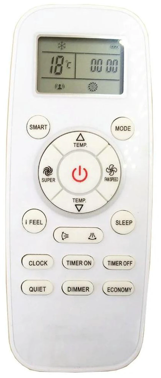 Alt view image 3 of 3 - AJMRTC Replacement Air Conditioner Remote Control DG11L1-03 DG11L101 DG11L103, Compatible with Hisense York Air Conditioner, AC Remote Controller with Full Functions, No Programming Required