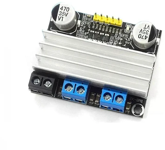 Alt view image 2 of 3 - AJMRTC 10A Dual DC Motor Driver Module, 3-18V Low Voltage High Current, PWM Speed Control, Forward & Reverse Rotation, Supports LED Dimming for DC Motor and Electronic DIY Projects