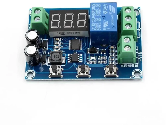 Alt view image 2 of 3 - AJMRTC XH-M608 Load Discharge Module DC 6-40V, Integrated Digital Voltmeter, Timing Discharge Control Board, Undervoltage & Overvoltage Protection, Battery Discharger for Power Bank and Battery Test