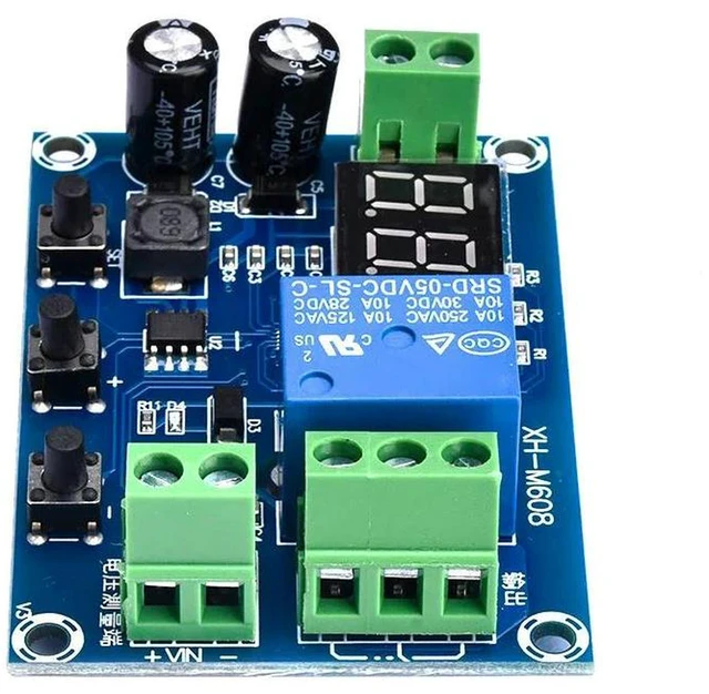 Alt view image 3 of 3 - AJMRTC XH-M608 Load Discharge Module DC 6-40V, Integrated Digital Voltmeter, Timing Discharge Control Board, Undervoltage & Overvoltage Protection, Battery Discharger for Power Bank and Battery Test