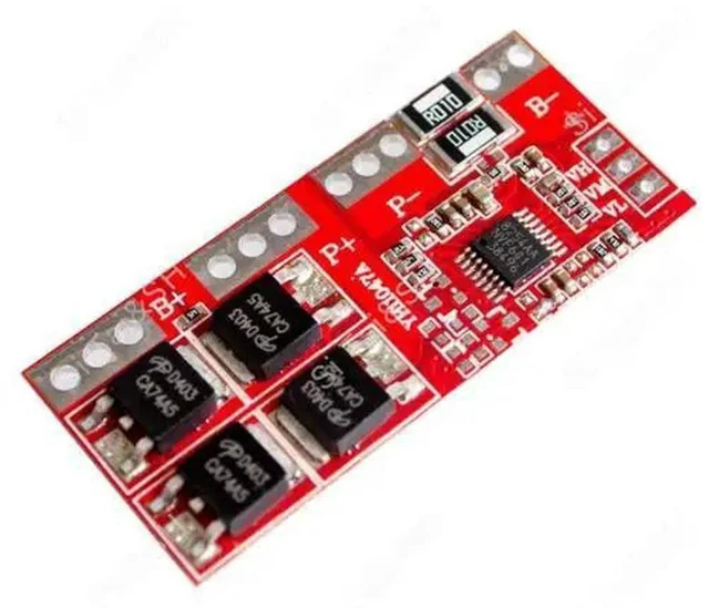 Alt view image 2 of 2 - AJMRTC 4S 30A Li-ion BMS Battery Protection Board 14.4V 14.8V 16.8V, 4 Series 18650 Lithium Charging PCB Module with Cell Balance, Overcharge Over-Discharge Short Circuit Protection for Power Tools