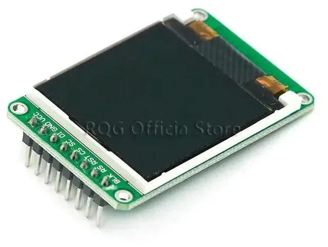 Alt view image 3 of 3 - AJMRTC 1.44 Inch 128x128 SPI TFT LCD Display Module, Full Color Serial Screen, Replace OLED Screen, SPI Interface 128*128 Color LCD Panel for Arduino Raspberry Pi STM32 ESP32 DIY Electronic Project