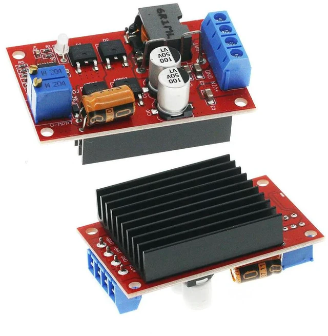 Alt view image 2 of 3 - AJMRTC 5A MPPT Solar Charge Controller Board, Solar Panel Regulator Charging Control Module, Auto Identify 9V 12V 24V, MPPT Solar Charging Control Panel for Lithium Battery Solar Power DIY Off-grid