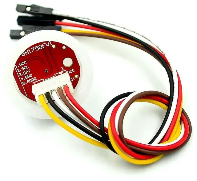 Alt view image 2 of 3 - AJMRTC BH1750 BH1750FVI Light Intensity Sensor Module, Digital Illuminance Detector with Light Ball, I2C Interface Ambient Light Module for Arduino ESP32 STM32 Smart Home Lighting Control Project