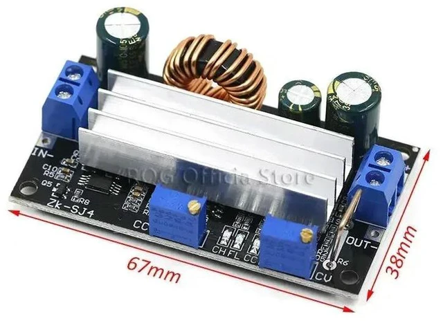 Alt view image 2 of 3 - AJMRTC 60W DC-DC Solar Charging Module, Auto Boost Buck Voltage Stabilizer, Constant Current Solar Power Generation Regulator, High Efficiency Step Up Step Down Board for Solar Battery Charging DIY
