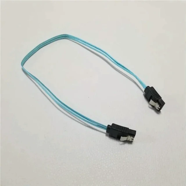 Alt view image 3 of 3 - AJMRTC Ultra Short 20cm SATA 3.0 F/F Hard Drive Data Cable, 7Pin Female to Female SATA HDD Cord, Dual Channel Shielded Blue Cable, 6Gbps High Speed for Desktop SSD Hard Disk Connection