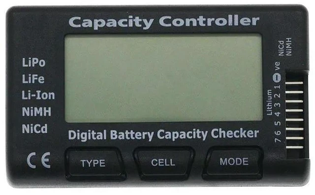 Main image of AJMRTC CellMeter-7 Digital Battery Capacity Checker, CellMeter7 Voltage Tester for LiPo LiFe Li-ion Ni-Cd Ni-MH, Battery Cell Detector for RC Hobby Battery Pack Measurement