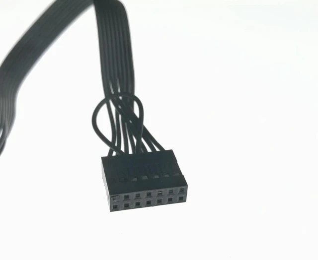 Alt view image 3 of 3 - AJMRTC HD Audio 13Pin Female to 8Pin Male Converter Cable, 20cm 22AWG Wire, Motherboard Front Panel HD Audio Adapter Cord for PC Host Front Audio Interface Connection