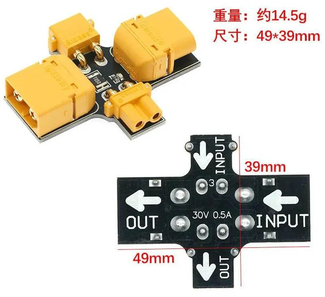 Alt view image 2 of 3 - AJMRTC XT30 XT60 Installation Test Fuse Plug, RC Short Circuit Detector Smoke Stopper, Resettable Overcurrent Protection Safety Plug for RC Model Ship, FPV Drone, RC Car, LiPo Battery Wiring Inspectio