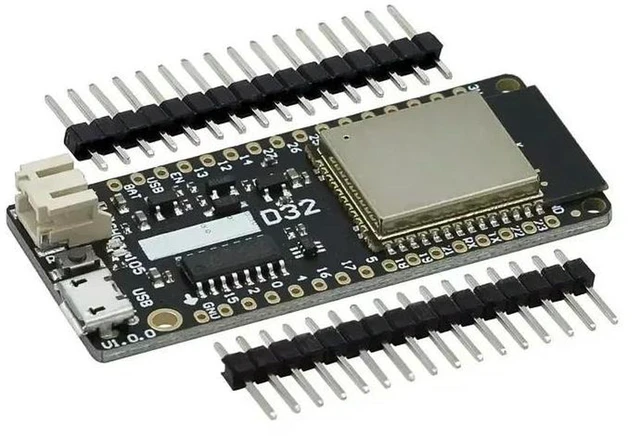 Alt view image 2 of 3 - AJMRTC LOLIN D32 V1.0.0 ESP32 WiFi Bluetooth Development Board, ESP-WROOM-32 Chip with 4MB FLASH, MicroPython & Arduino Compatible, IoT Wireless Controller Board for Smart Home, Electronic DIY Embedde