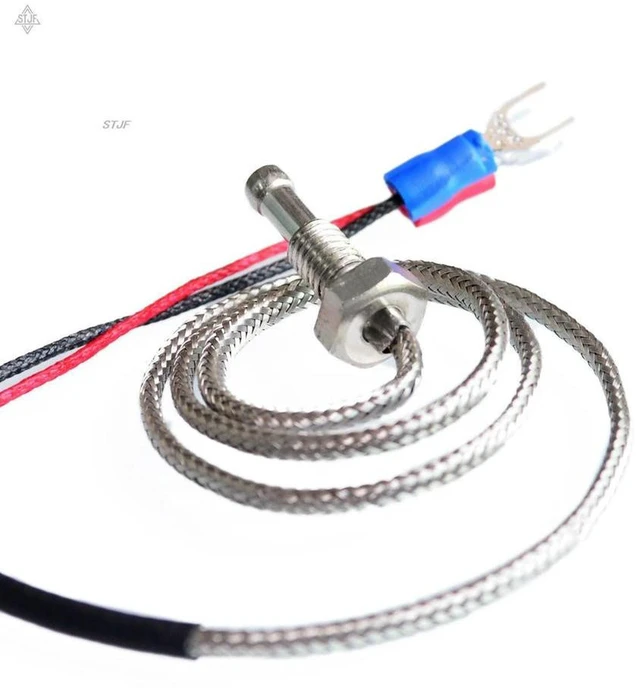 Alt view image 2 of 2 - AJMRTC 0.5M (3.3ft) K Type Thermocouple Temperature Sensor Probe, 0~600°C Range Temperature Controller Sensor, HITM K-Type Thermocouple Wire for Industrial Temperature Detection, PID Controller, Oven