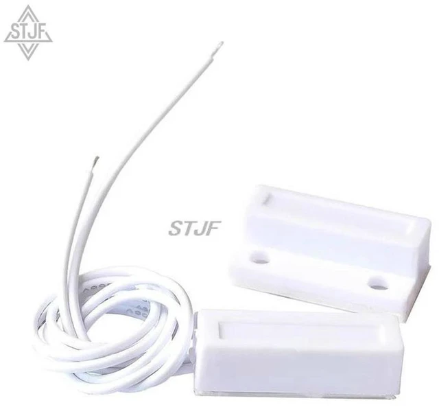 Alt view image 2 of 3 - AJMRTC MC-38 Wired Door Window Contact Sensor, Magnetic Switch Detector for Home Security Alarm System, NC Magnetic Contact Sensor for Door Window Opening Detection