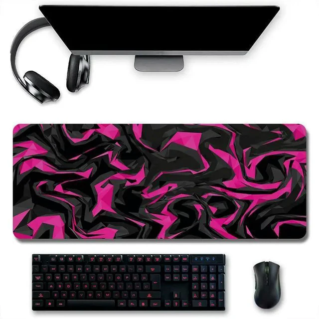 Alt view image 3 of 3 - AJMRTC Extended Large Topographic Contour Mouse Pad, 11.8 x 31.5 Inch Computer Keyboard Mouse Mat, 1.5mm Thick Non-Slip Base Desk Mousepad for Gaming Office Desktop Work