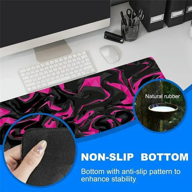 Alt view image 2 of 3 - AJMRTC Extended Large Topographic Contour Mouse Pad, 11.8 x 31.5 Inch Computer Keyboard Mouse Mat, 1.5mm Thick Non-Slip Base Desk Mousepad for Gaming Office Desktop Work