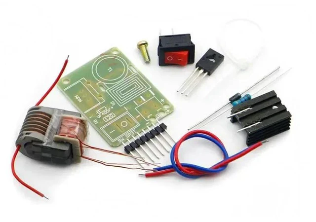 Alt view image 2 of 3 - AJMRTC 15KV High Frequency DC High Voltage Arc Ignition Generator DIY Kit, 3.7V U Core Transformer Step-Up Inverter Boost Module Suite for High Voltage Electronic Experiments