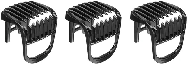 Alt view image 2 of 3 - AJMRTC 3 Pack Beard Trimmer Comb Replacement Guard, Shaver Attachment Comb Compatible with QT3300 QT3310 QT4000 QT4005 QT4007 QT4008 QT4012 QT4013 QT4014 QT4015 XA4003 Beard Trimmers