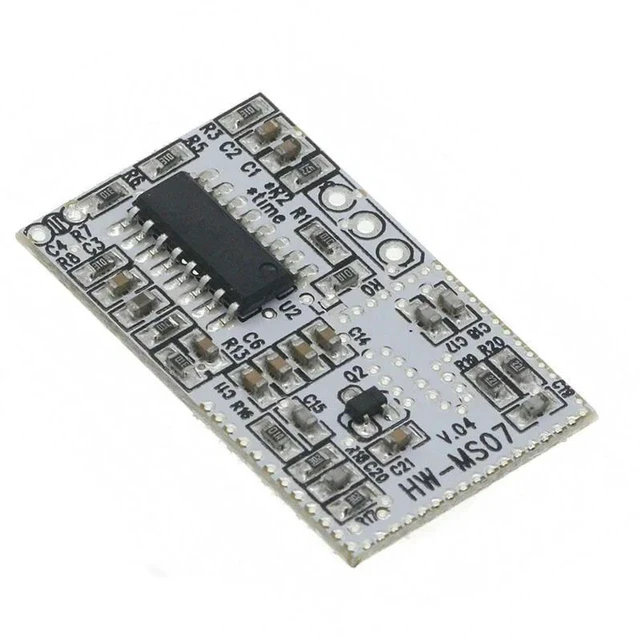 Alt view image 3 of 3 - AJMRTC HW-MS07 Microwave Radar Human Motion Induction Switch Module, Doppler Microwave Sensor Detector, Human Body Sensing Module for Smart Light, Home Automation, Security Alarm Electronic DIY Projec